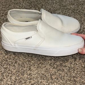 White vans wore once